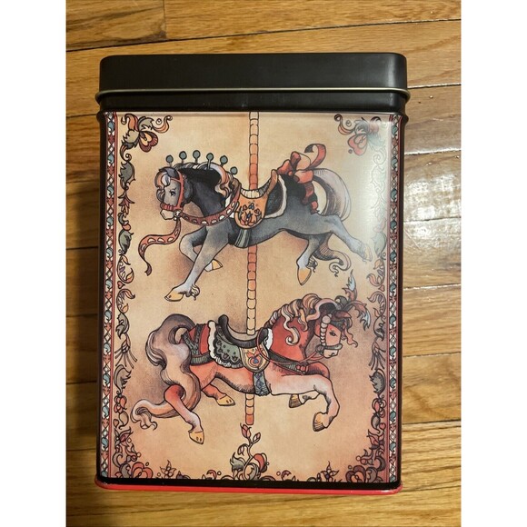 1984 Enesco Imports Corp Jack Tin Metal Canister Made In Japan Vintage - Picture 2 of 7